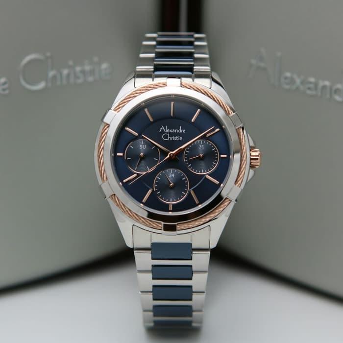 Alexandre Christie 2841BF / AC2841 Silver Blue Original & Garansi