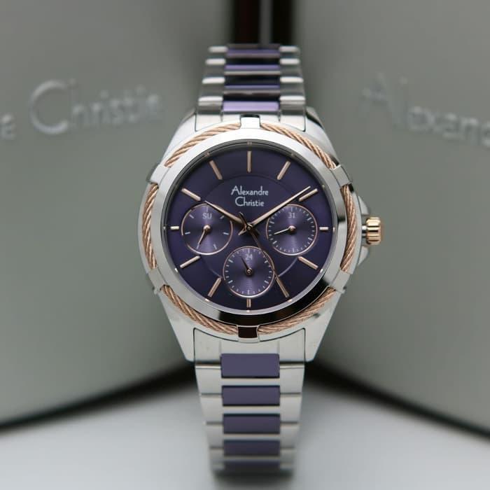 Alexandre Christie 2841BF / AC2841 Silver Purple Original & Garansi