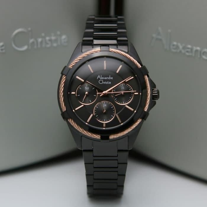 Alexandre Christie 2841BF / AC2841 FullBlack Ring RG Original& Garansi