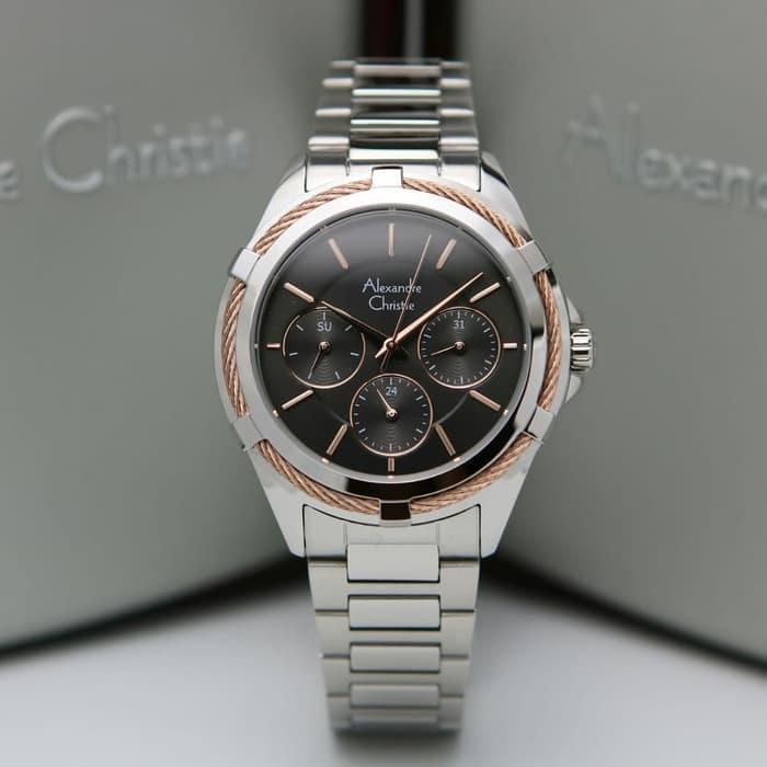 Alexandre Christie 2841BF/AC2841 Silver Black Ring RG Original&Garansi