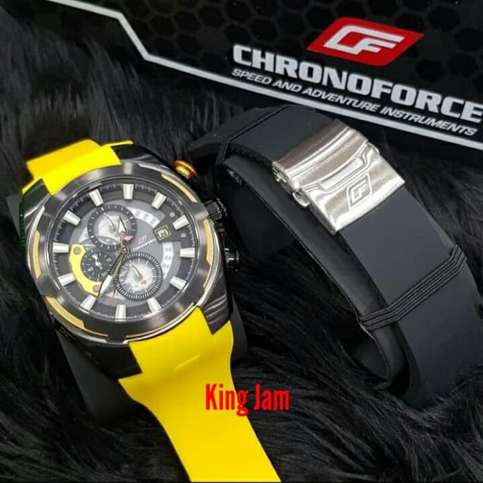 Jam Tangan Pria Chronoforce CF5317G 5317 Original Yellow Garansi Resmi