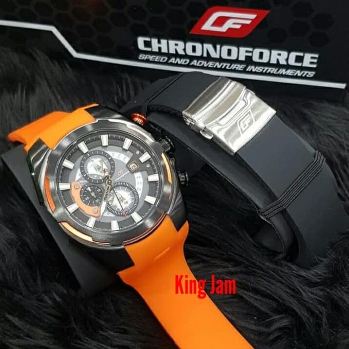 Jam Tangan Pria Chronoforce CF5317G 5317 Original Orange Garansi Resmi