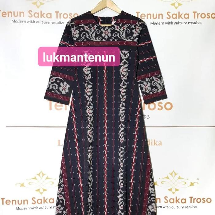BAJU GAMIS TENUN JEPARA/LANJURAN MOTIF BUNGA GAMIS TROSO