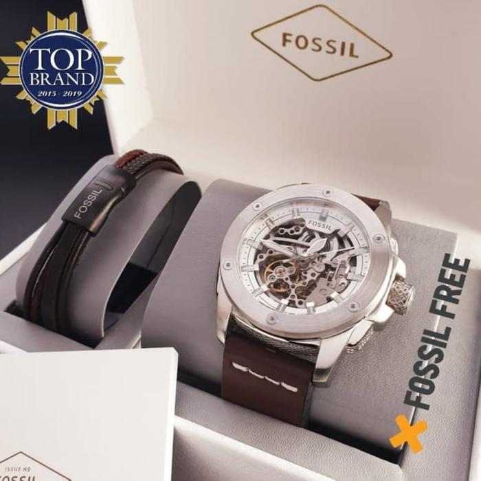 Jam Tangan Pria Fossil Original Fullset Automatic ME 3083 & ME3083