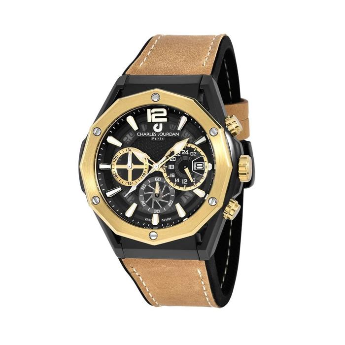 Charles Jourdan Chronograph 48mm CJ1101-1035C Jam Tangan Pria