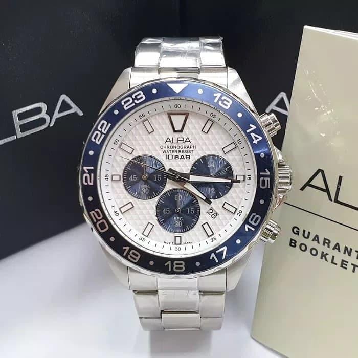 Alba AT3909X1 Chronograph 3 Blue Subdials Original