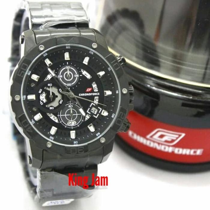 Jam Tangan Pria Chronoforce 5299G/ 5299 Original Full Black