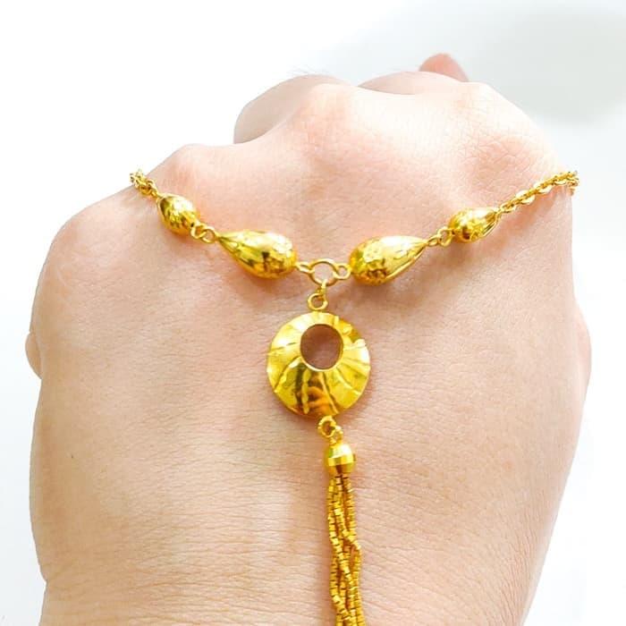 New Kalung Moon Emas asli model Rantai