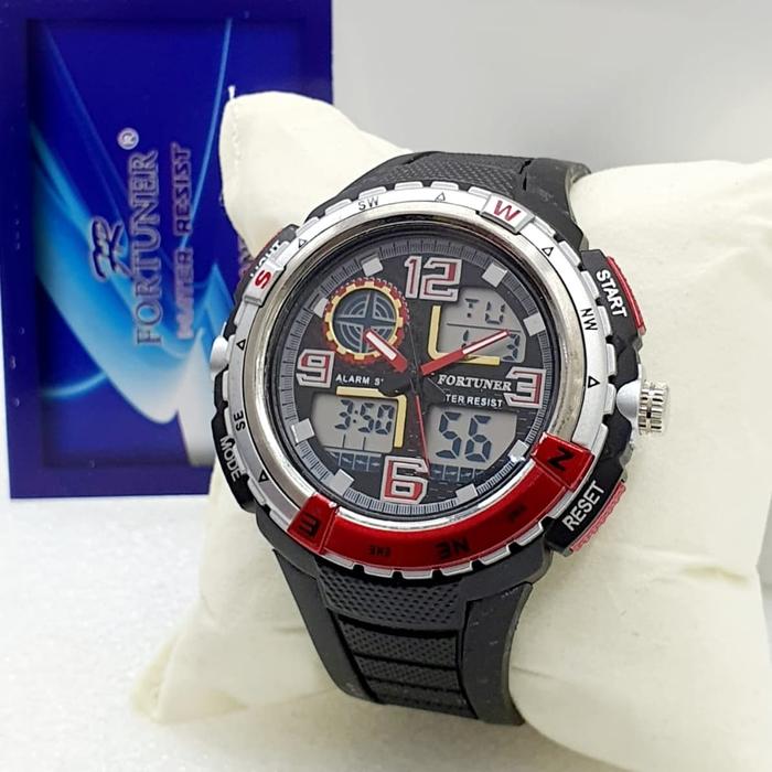 Jam Tangan Pria Fortuner Original Dual Time