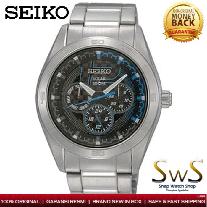 Jam Tangan Pria Seiko SNE223P1 Original SNE223 Solar 100M