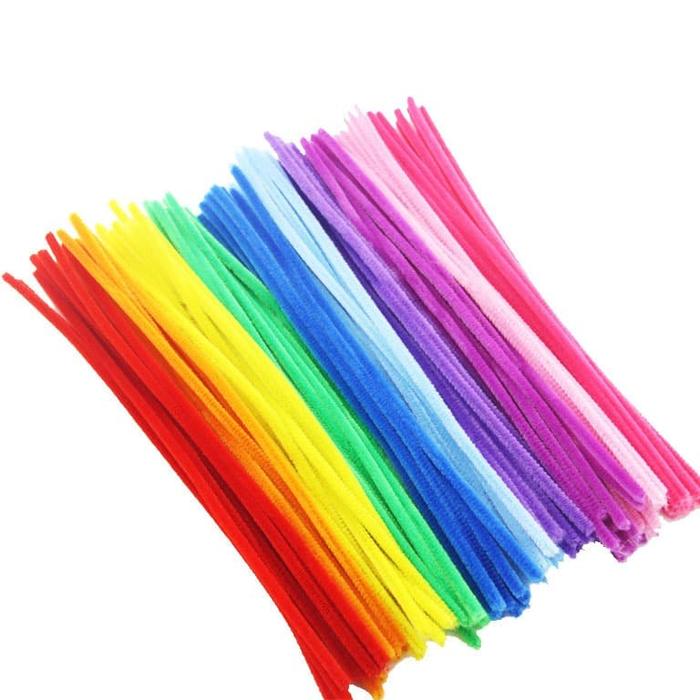 Pipe Cleaner Kawat bulu 30 cm mainan anak edukasi ketrampilan