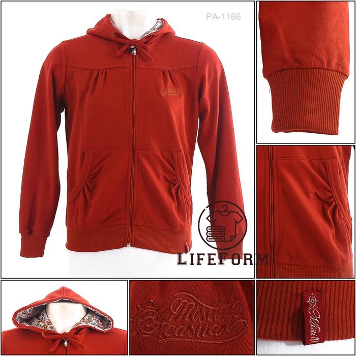 Jaket Hoodie Cewek Orange Misti 10 M-XL[PA1166]