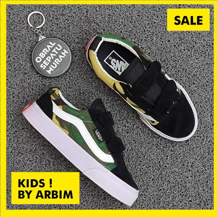 OBRAL SEPATU ANAK VANS OLD SKOOL VAULT OG CAMO ARMY LORENG KIDS