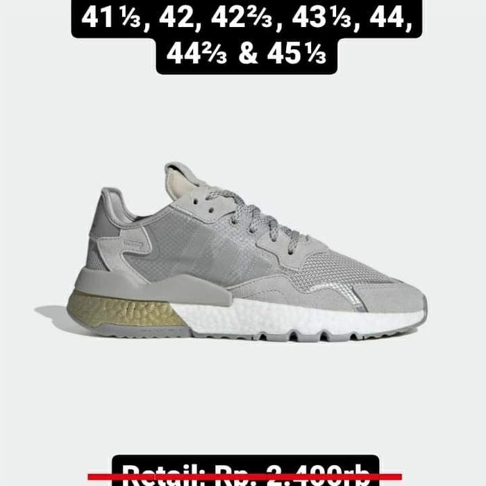 Sepatu Lari/Running shoes/Casual Shoes Adidas Nite Jogger shoes Grey