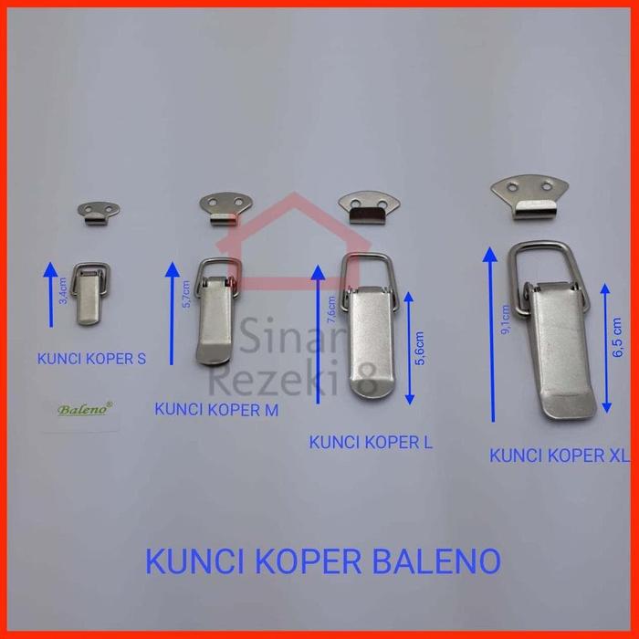 Kaitan Koper / Overval Kunci Kait Peti Pengait Kaitan Grendel Koper