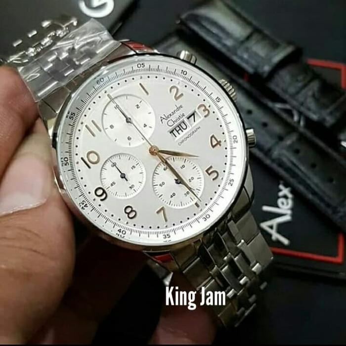 Jam Tangan Pria Alexandre Christie AC 6492 / AC6492 Original Silver