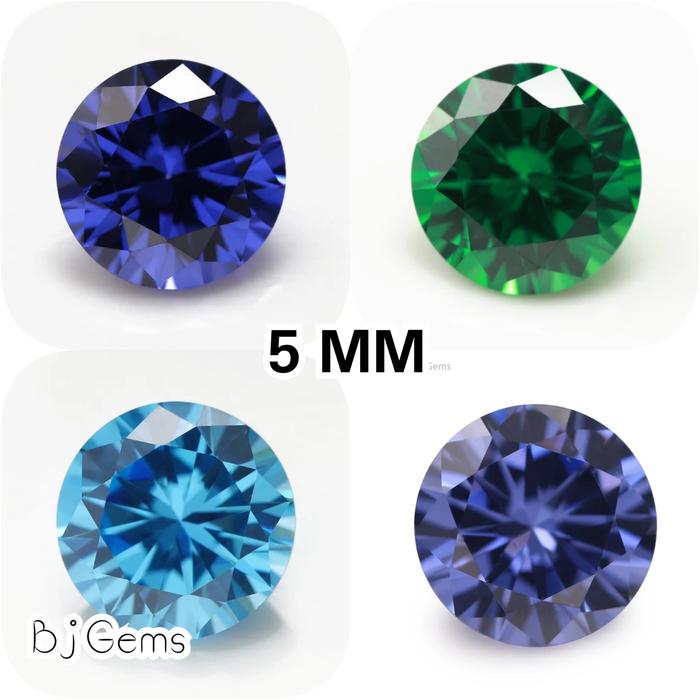 Fancy Color Cubic Zirconia 5MM A5 Quality Original