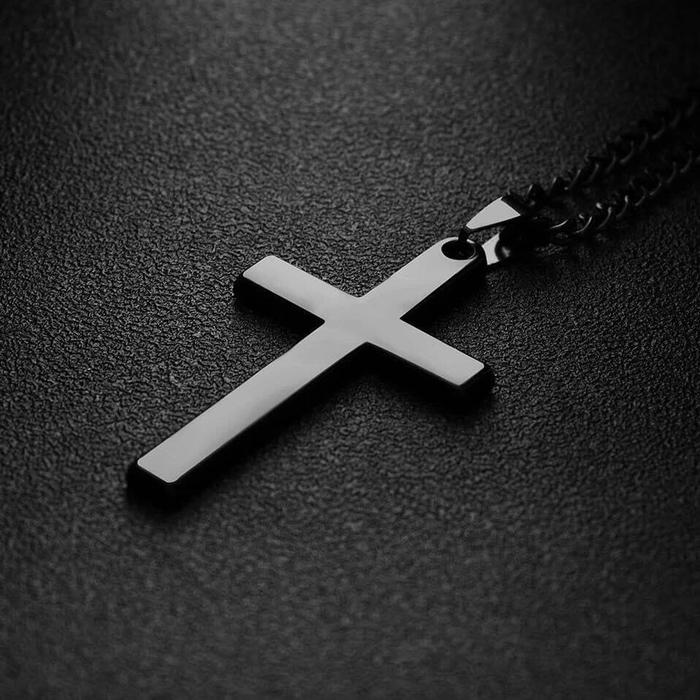 Kalung Salib Polos Anti Karat / Kalung Kristen Kalung Katolik Rosario