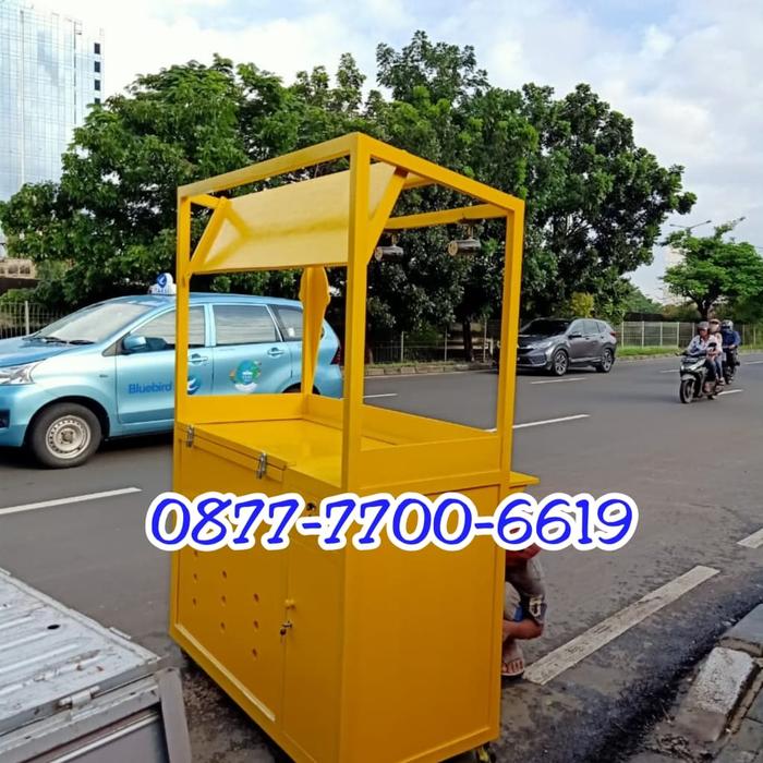 gerobak , gerobak eskrim , booth eskrim , booth jati belanda