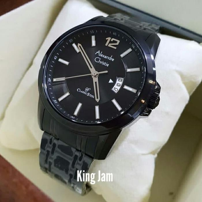 Jam Tangan Pria Alexandre Christie AC 8325 / AC8325 Original Black