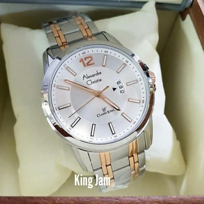 Jam Tangan Pria Alexandre Christie AC 8325 / AC8325 Original Silver