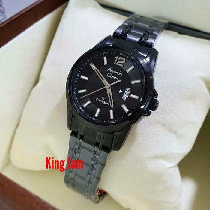 Jam Tangan Wanita Alexandre Christie AC 8325 Original Black