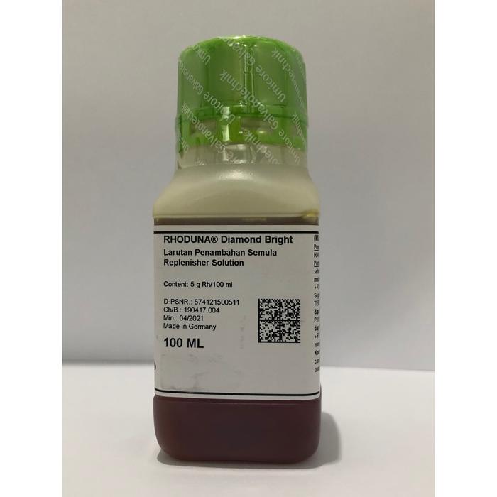 UMICORE RHODUNA Diamond Bright Replinisher @5grm /100ml