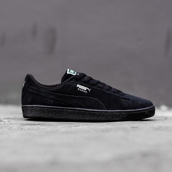 SEPATU PRIA / SEPATU WANITA / PUMA SUEDE FULL BLACK ORIGINAL