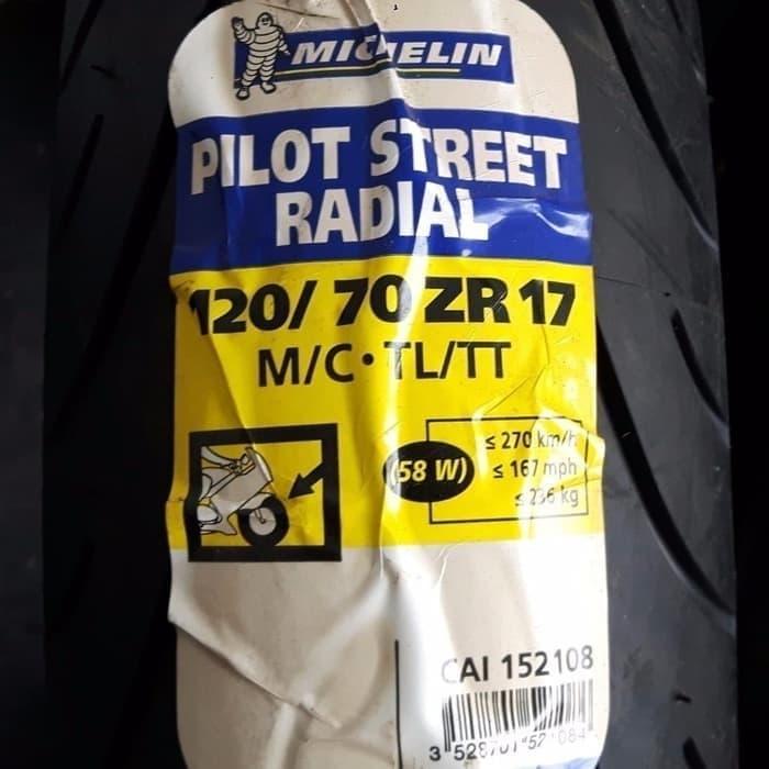 Ban Michelin Pilot Street Radial 120/70-17 120 70 17 Michelin
