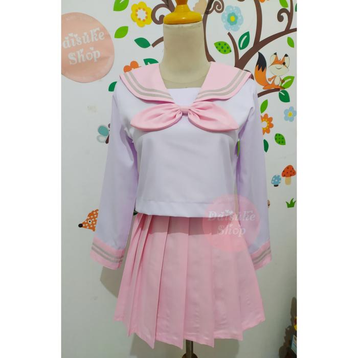 Seifuku Pink Lengan Panjang