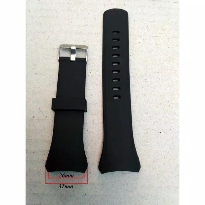 STRAP TALI JAM TANGAN EIGER LS-82 LS82 LS 82 RUBBER TALIJAM EIGER LS-82 LS82 WARNA HITAM