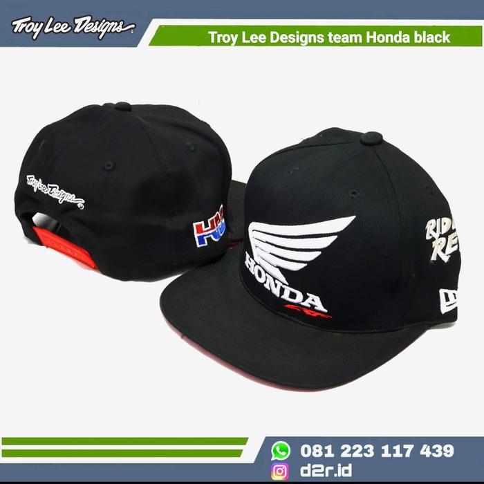 TOPI HONDA CRF TEAM HRC TROY LEE DESIGN. SNAPBACK TLD MOTOCROSS ENDURO