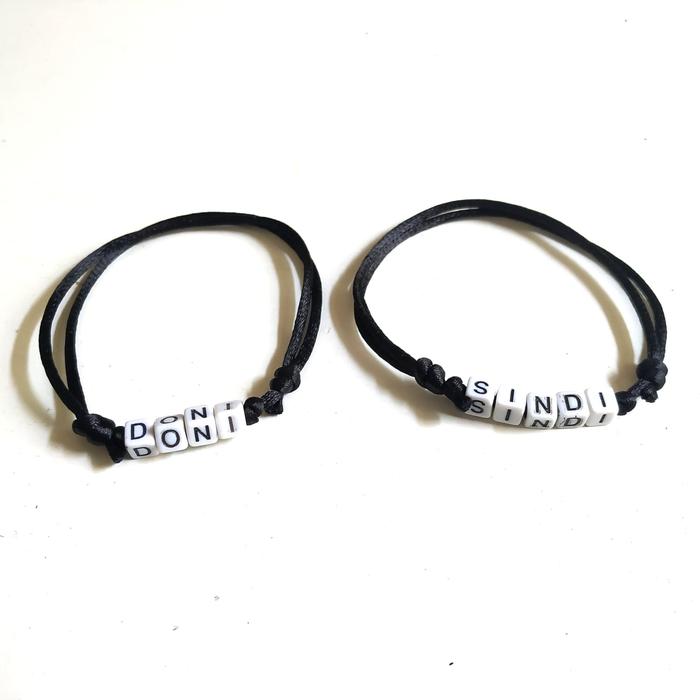 gelang Nama /gelang inisial /gelang couple