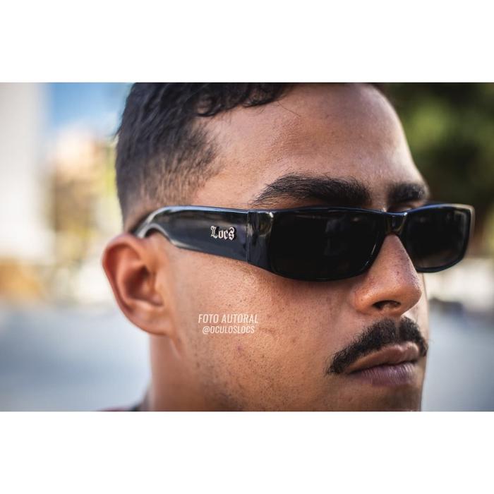 Locs gansta BLUE bandana cholo hardcore shades kacamata
