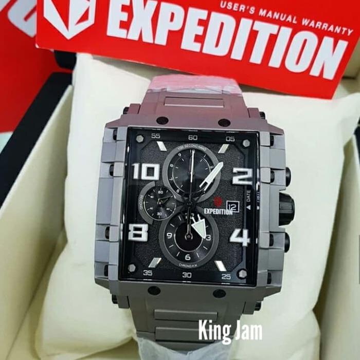 Jam Tangan Pria Expedition E 6757 / E6757 Original Titanium White
