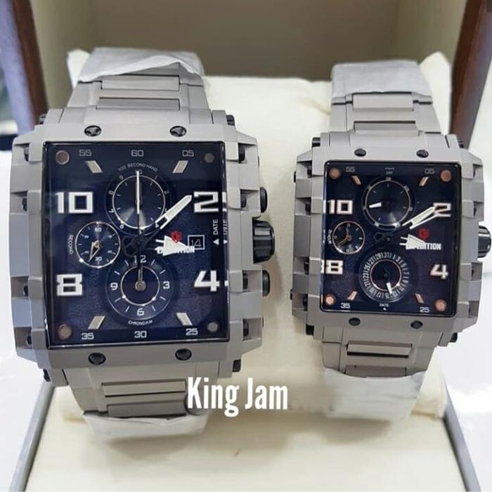 Jam Tangan Couple Expedition E 6757 / E6757 Original Titanium Blue