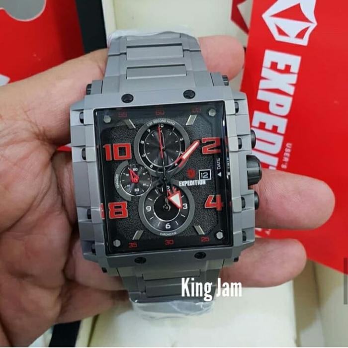 Jam Tangan Pria Expedition E 6757 / E6757 Original Titanium Red