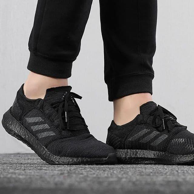 ADIDAS PUREBOOST GO “CORE BLACK” ORIGINAL MADE IN INDONESIA