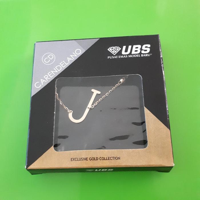 Gelang carendelano huruf 'J' kadar 375