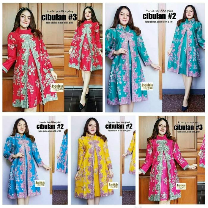 Tunik Batik Cibulan Jumbo | Tunik Batik Wanita