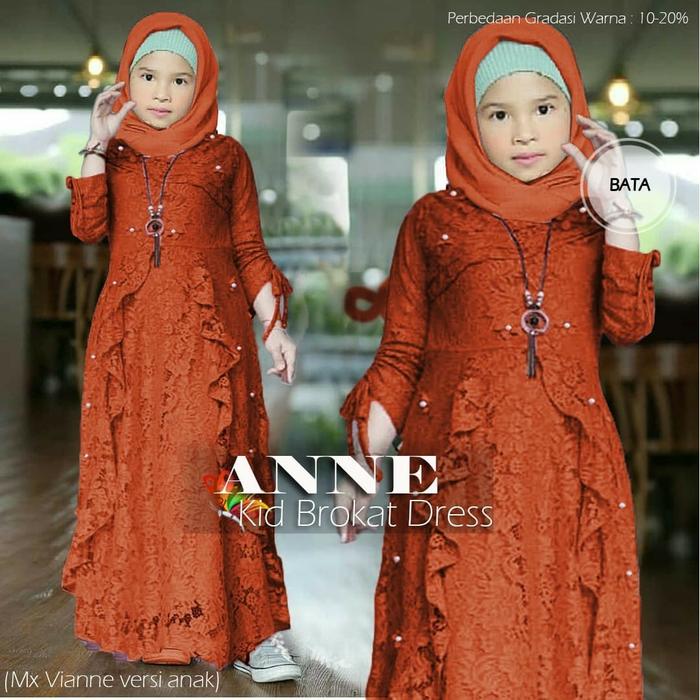 gamis anak anne bata brokat