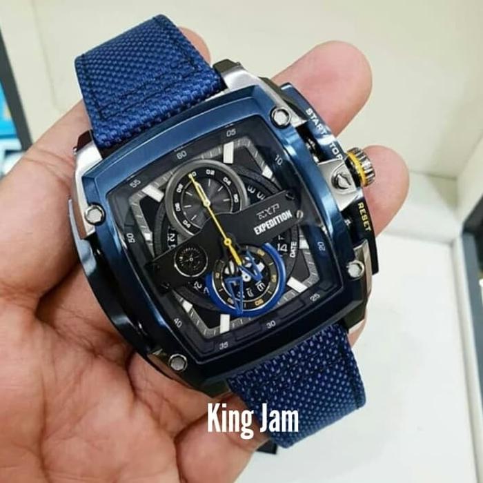 Jam Tangan Pria Expedition EXP 3008 / E 3008 Original Blue