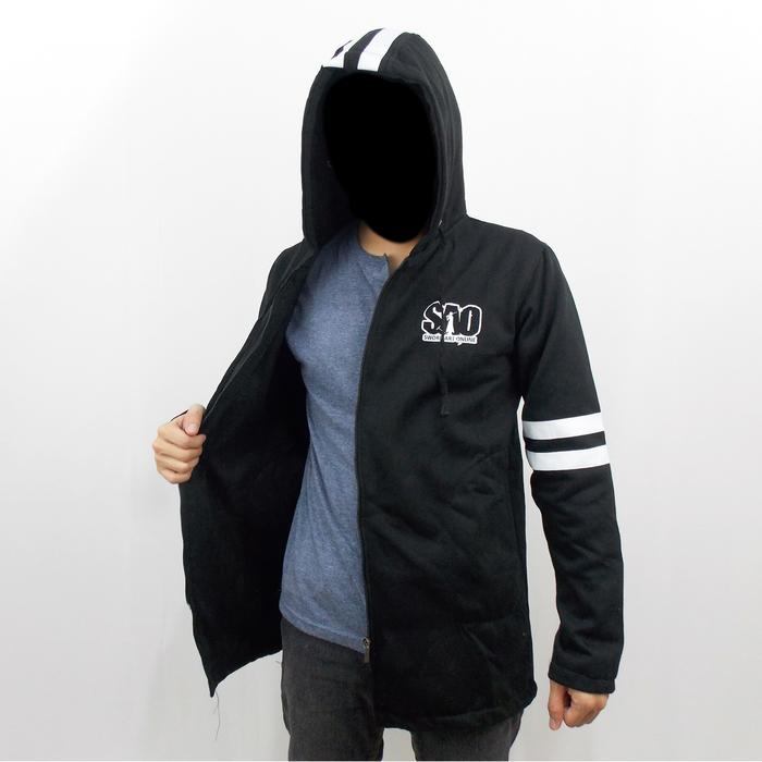 JUBAH SWORD ART ONLINE KIRITO - JAKET SAO - JUBAH SAO - SWEATER SAO