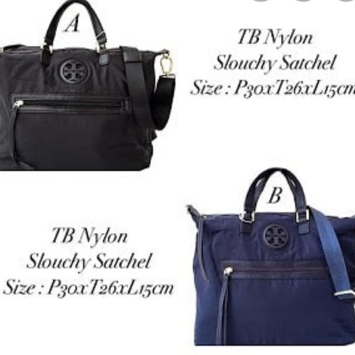 Toryburch Nylon Slouchy Satchel Bag