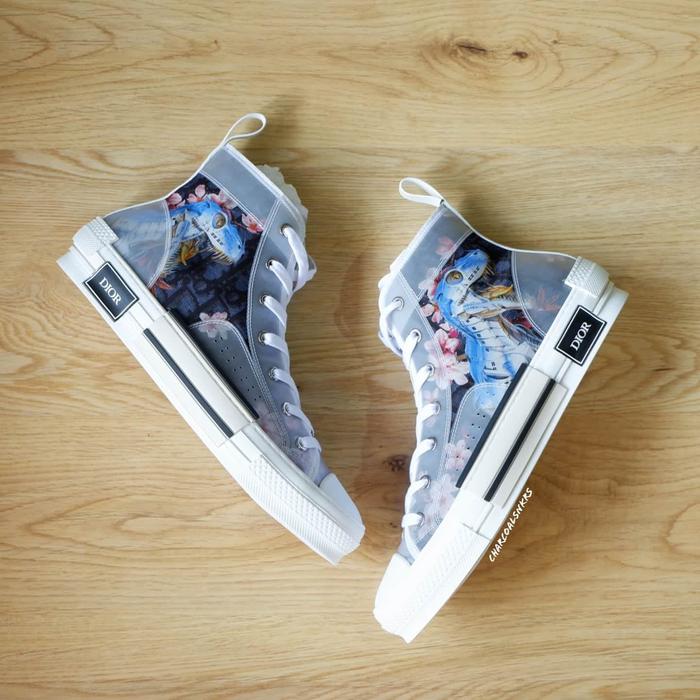 Hajime Sorayama x Dior B23 Hi "Dinosaur Navy" Retro Futuristic