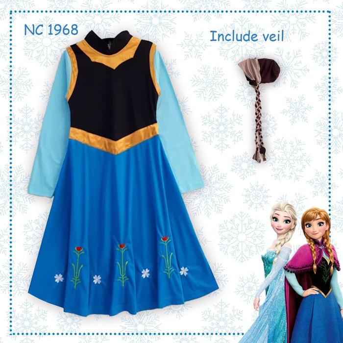 baju muslim elsa / frozen 2