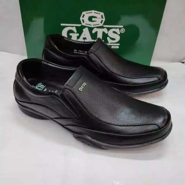 sepatu pantofel original gats gi 7211 black.sepatu gats original
