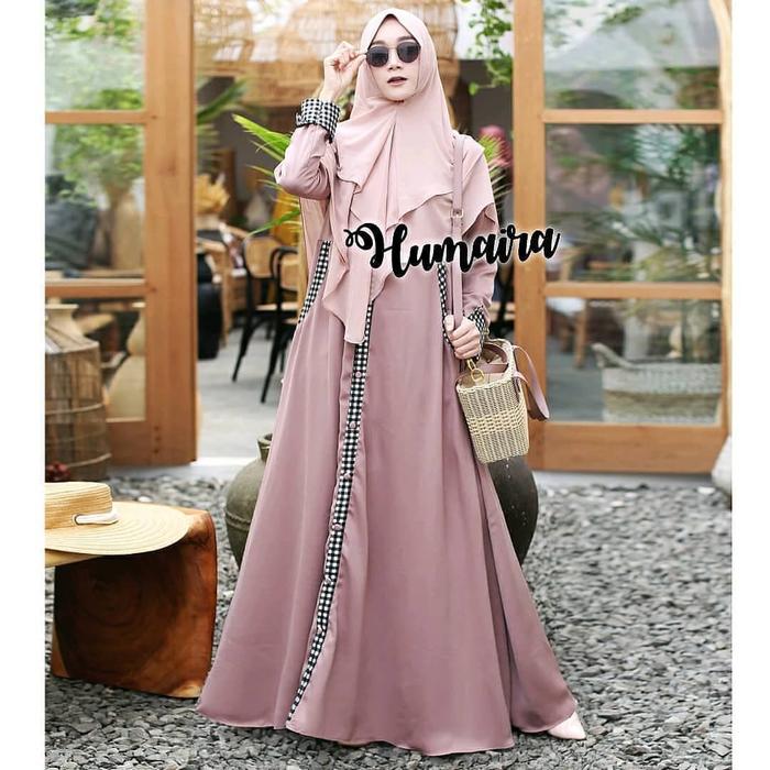 Baju Gamis Humaira Set Syari Terbaru