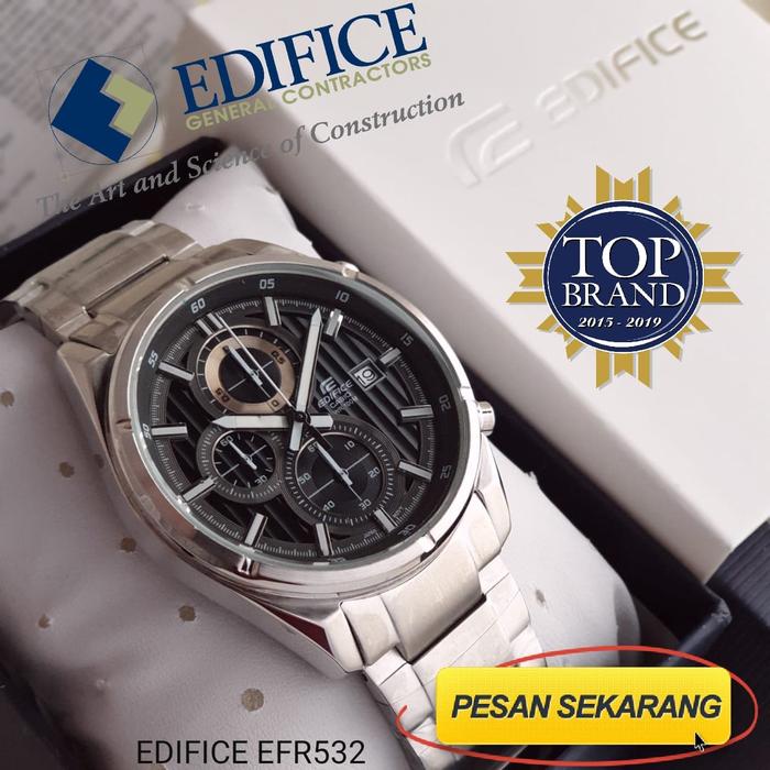 Jam Tangan Pria Edifice JapanG Baterai Type : EFR532 Baterai