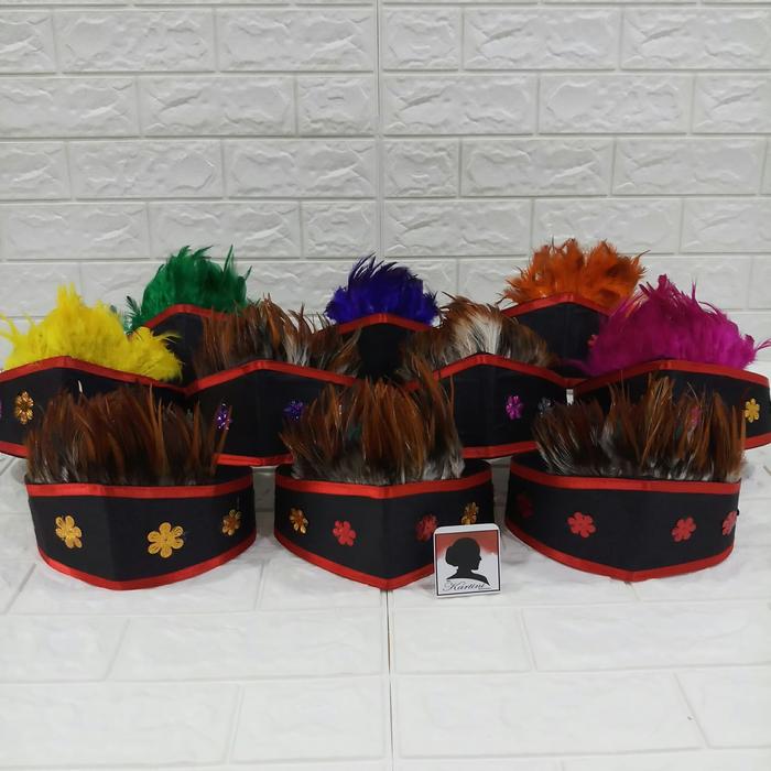 mahkota kepala papua aksesoris kepala adat papua topi papua topi bulu